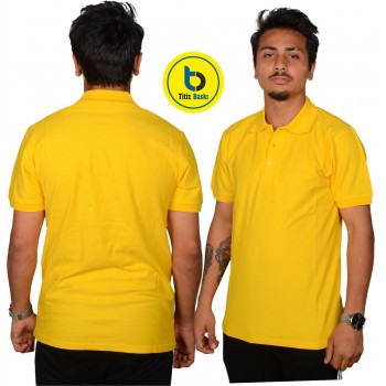 Yellow Polo Neck Lacoste T-shirt
