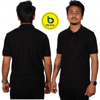 Black Polo Neck Lacoste T-shirt