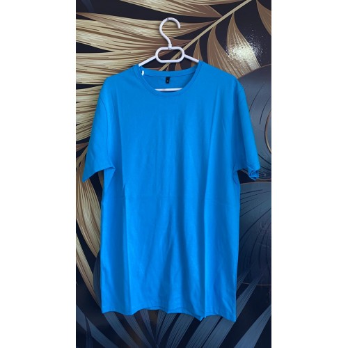Turkuaz Bisiklet Yaka T-shirt 