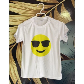 Gözlüklü Emojili Tişört