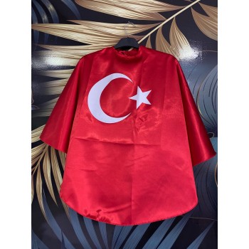 Türk Bayraklı Pelerin 