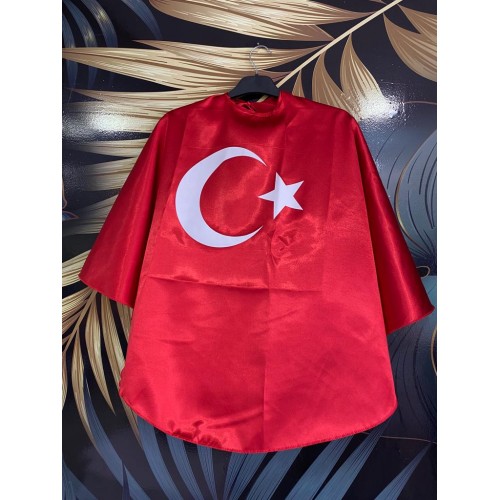 Türk Bayraklı Pelerin Türk Bayraklı Pelerin
