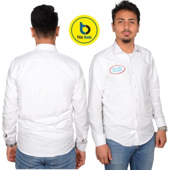 Beyaz Slim Fit Gömlek 