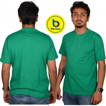 Yeşil Bisiklet Yaka T-shirt 