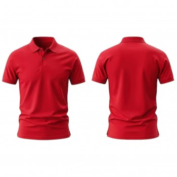 Red Polo Neck Lacoste T-shirt