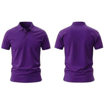Purple Polo Neck Lacoste T-shirt
