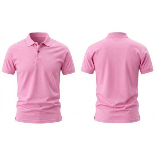 Pink Polo Collar Lacoste T-shirt Pink Polo Collar Lacoste T-shirt