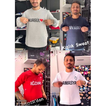 Sihirli Uzun Kollu Sweat Sihirli yazı