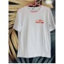 Beyaz Bisiklet Yaka T-shirt 