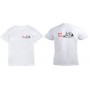 Beyaz Bisiklet Yaka T-shirt 