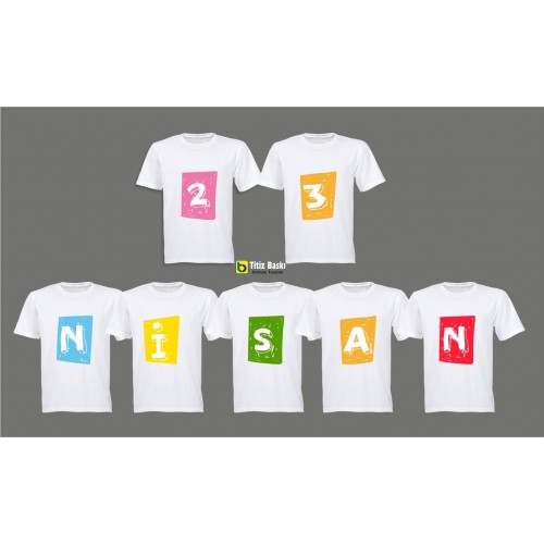 23 Nisan Dizili Tişört