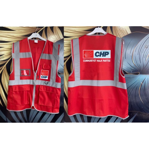 CHP Cumhuriyet Halk Partisi Yelek CHP Cumhuriyet Halk Partisi Yelek