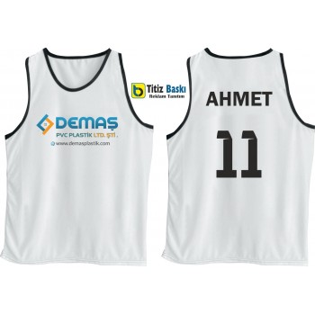 Beyaz Antrenman Yeleği 