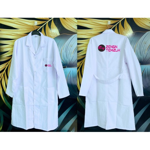 Beyaz Uzun Ceket Uzun Kollu, Doktor, Hemşire, Öğretmen Önlüğü