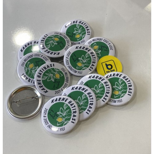 Buton İğneli Yaka Rozeti Buton İğneli Yaka Rozeti