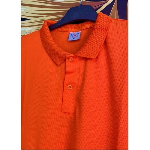 Turuncu Polo Yaka Dri-Fit Shirt Damla Desenli Turuncu Polo Yaka Dri-Fit Shirt Damla Desenli