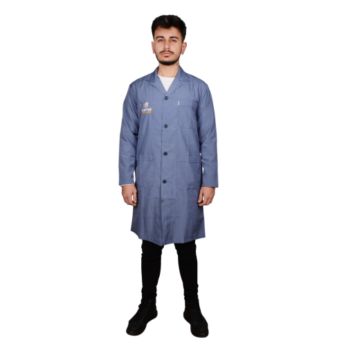 Erkek Uzun Çeket Gri İş Önlüğü Erkek Uzun Çeket Gri İş Önlüğü
