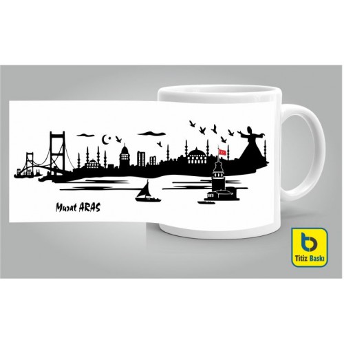 İstanbul Silüeti Kupa Bardak İstanbul Silüeti Kupa Bardak