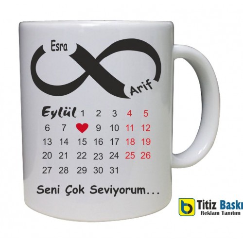 Sonsuzluk İşareti Kupa Bardak Sonsuzluk İşareti Kupa Bardak
