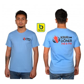 Mavi Bisiklet Yaka T-shirt 