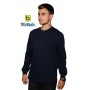 Uzun Kollu Lacivert Sweat Sıfır Yaka Uzun Kollu Lacivert Sweat Sıfır Yaka