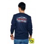 Uzun Kollu Lacivert Sweat Sıfır Yaka Uzun Kollu Lacivert Sweat Sıfır Yaka