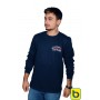 Uzun Kollu Lacivert Sweat Sıfır Yaka Uzun Kollu Lacivert Sweat Sıfır Yaka