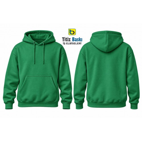 Yeşil Kapşonlu Sweat Kanguru Yeşil Kapşonlu Sweat Kanguru