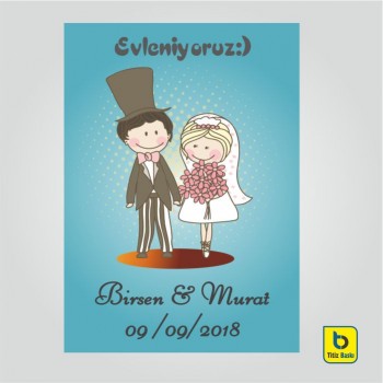 Karikatür Düğün Magnetleri