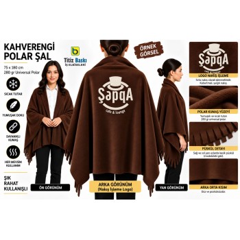 Kahverengi Polar Şal