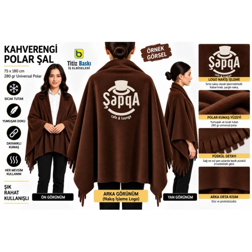 Kahverengi Polar Şal Kahverengi Polar Şal