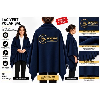 Lacivert Polar Şal