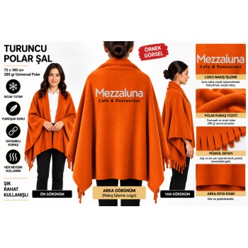 Turuncu Polar Şal