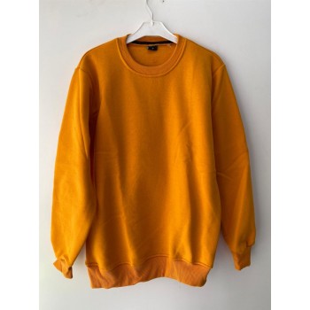 Hardal Sarı Sweat Sıfır Yaka 