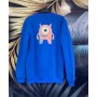 Saks Mavi Sweat Sıfır Yaka Saks Mavi Sweat Sıfır Yaka