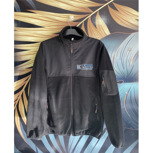 Siyah Polar Softshell Parçalı