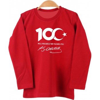 100. yıl Uzun Kollu Sweat 