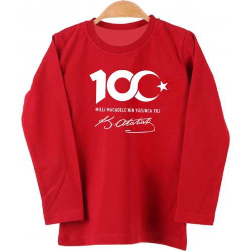 100. yıl Uzun Kollu Sweat 