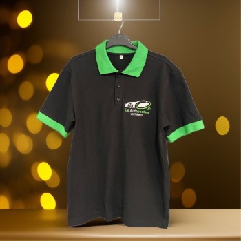 Yeşil yaka Siyah Polo yaka Lacoste Tişört 