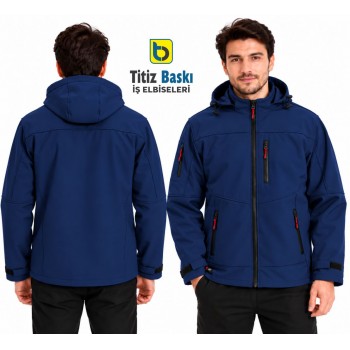 Lacivert Softshell Mont  
