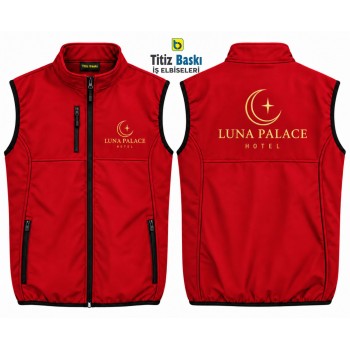 Kırmızı Softshell Yelek