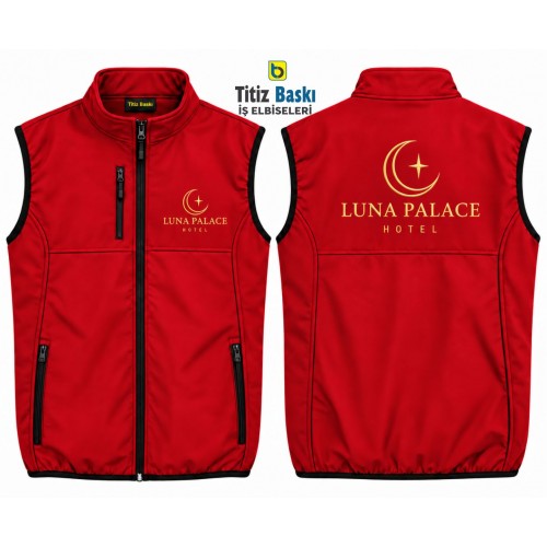 Kırmızı Softshell Yelek Kırmızı Softshell Yelek