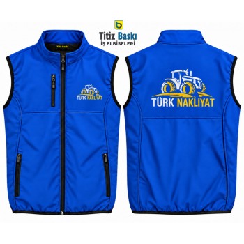 Mavi Softshell Yelek