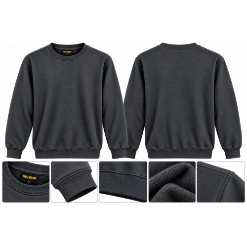 Füme Sweat Sıfır Yaka 