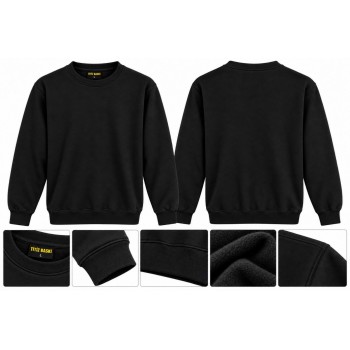 Siyah Sweat Sıfır Yaka 