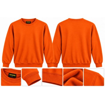 Turuncu Sweat Sıfır Yaka 