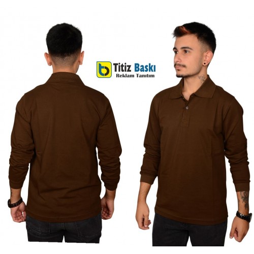 Kahverengi Uzun Kollu Lacoste Tshirt Kahverengi Uzun Kollu Lacoste Tshirt