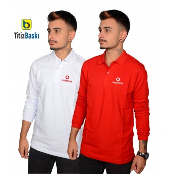 Vodafone Lacoste Uzun Kollu Tişört